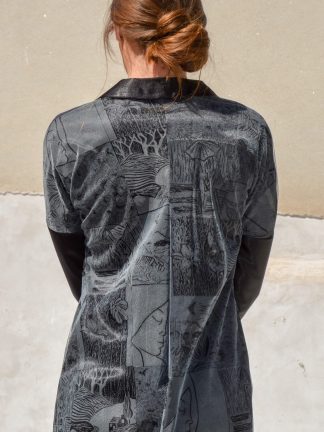 A linocut blazer / Sako z natištěných linorytů