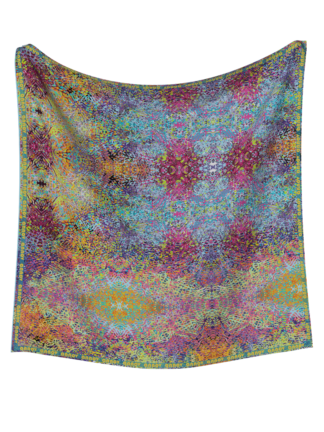 Machine hallucination I.  silk twill scarf