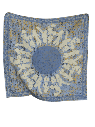 Tie & dye silk twill scarf